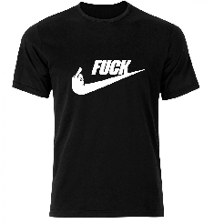 Koszulka męska czarna FUCK